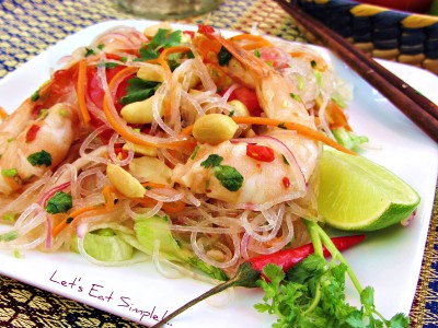 glass noodle salad